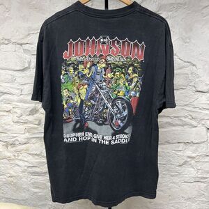 Vintage Big Johnson West Coast Choppers OCC Parody XL Biker Motorcycle Faded